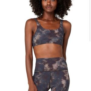 Ali High-WaistTie-Dye Biker Short and Bra